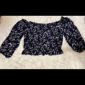 Off the shoulder crop top